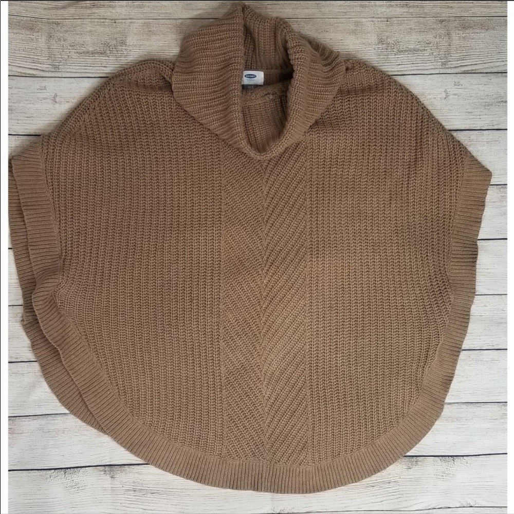 Old Navy Brown Sweater Poncho